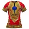 Men top in ankara african pattern dashiki short sleeve men's casual tshirt