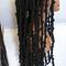 Synthetic twist braided wig hair 56inches black hair